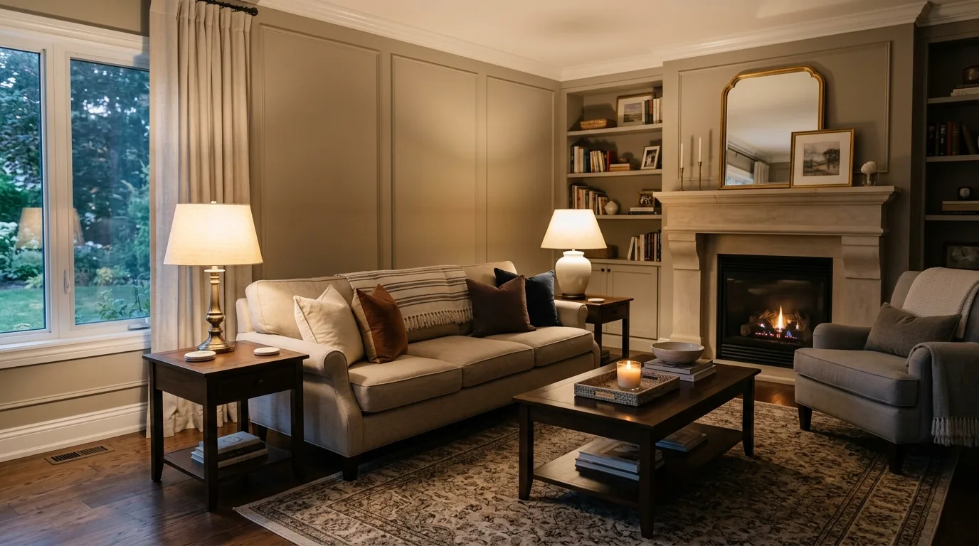 Layer task and ambient lighting together